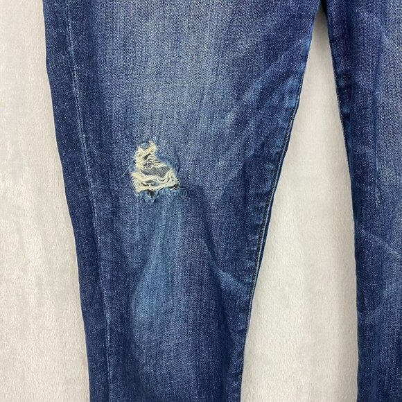 Judy Blue Slim Fit Distressed Jeans 5/27 JB82104DK Dark Wash Stretch Skinny - Picture 12 of 16